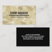 Gold Metallic Shimmer Shine Visitekaartje (Voorkant / Achterkant)