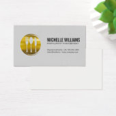 Gold Metallic Silverware Visitekaartje (Bureau)