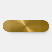 Gold Metallic Skateboard (Horizontaal)