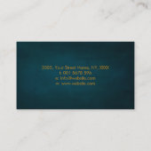 Gold Metallic Sri Yantra/Sri Chakra Business Visitekaartje (Achterkant)