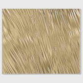 Gold Metallic textured look Cadeaupapier (Vlak)