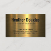 Gold Metallic | Textuur Visitekaartje (Voorkant)