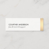 Gold Metallic Trim Mini Visitekaartje (Voorkant)