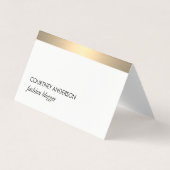 Gold Metallic Trim Visitekaartje (Voorkant)