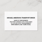 Gold Metallic Truck Logo | Staalborstel Visitekaartje (Achterkant)