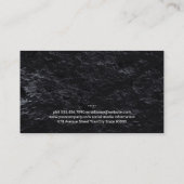 Gold Metallic Vat Cleaver Logo Visitekaartje (Achterkant)