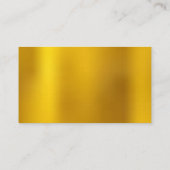 Gold Metallic Visitekaartje (Achterkant)