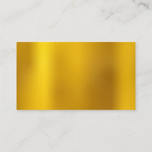 Gold Metallic Visitekaartje (Achterkant)