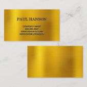 Gold Metallic Visitekaartje (Voorkant / Achterkant)