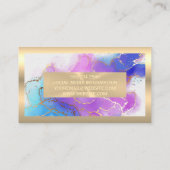 Gold Metallic | Waterverf goudolie Visitekaartje (Achterkant)