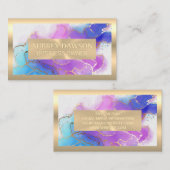 Gold Metallic | Waterverf goudolie Visitekaartje (Voorkant / Achterkant)