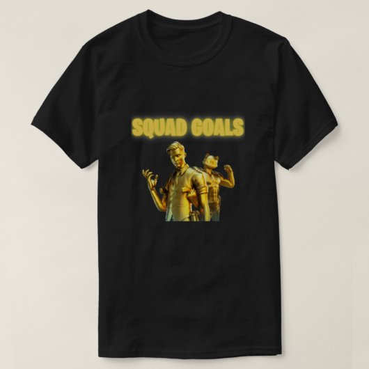 Gold midas & meowscles Squad Goals Classic T-shirt (Design voorkant)