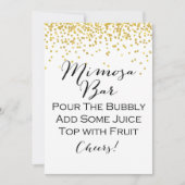 Gold Mimosa Bar, formaat 5 x 7 inch Kaart (Voorkant)