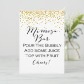 Gold Mimosa Bar, formaat 5 x 7 inch Kaart (Staand voorkant)