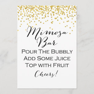 Gold Mimosa Bar, formaat 5 x 7 inch Kaart