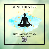 ** Gold Mindfulness Reiki Man Yoga Meditation  Raamsticker (Vel 3)