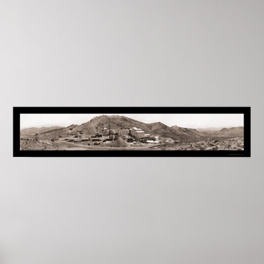 Gold Mine Rhyolite NV Foto 1908 Poster (Voorkant)