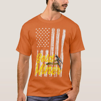 Gold Miner 4 juli Amerikaanse vlag T-shirt