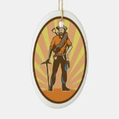 Gold Miner Keramisch Ornament (Rechts)