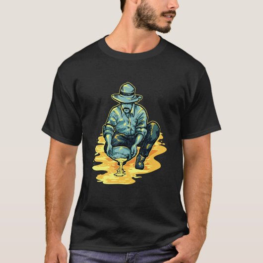 Gold Miner Prospecting Gold Panning T-shirt (Voorkant)