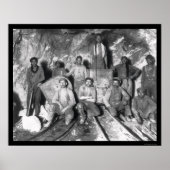Gold Miners in Zuid-Afrika 1904 Poster (Voorkant)