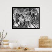 Gold Miners in Zuid-Afrika 1904 Poster (Keuken)