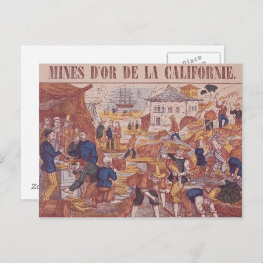 Gold Mines uit Californië Briefkaart (Voorkant / Achterkant)