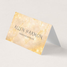 Gold Minimal Custom Family Name | 5-Minute Edit Visitekaartje