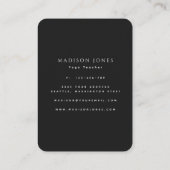 Gold Minimal Sun en Moon Visitekaartje (Achterkant)