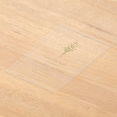 Gold Minimalist Botanical Save the Date Acryl Uitnodigingen (Laagn)