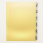 Gold Minimalist Elegant Logo Persoonlijke stylist Planner (Achterkant)