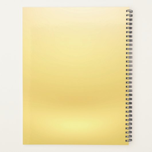 Gold Minimalist Elegant Logo Persoonlijke stylist Planner (Achterkant)