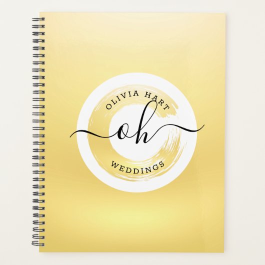 Gold Minimalist Elegant Logo Persoonlijke stylist Planner (Voorkant)