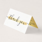 Gold Minimalist Logo Stylist Client Hartelijk dank Kaart (Voorkant)