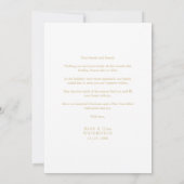 Gold Minimalist Modern Christmas Photo Family (Achterkant)