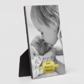 Gold Minimalist Photo Moederdag Plaque Fotoplaat (Zijkant)