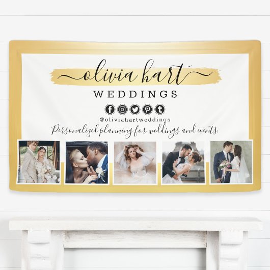 Gold Minimalist Photographer Stylist Marketing Spandoek