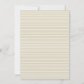 Gold Minimalist Script Wedding Kaart (Achterkant)