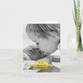 Gold-minimalistische fotokaart kaart (Voorkant)