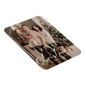 Gold-minimalistische kerstfotoserie magneet (Rechterzijde)