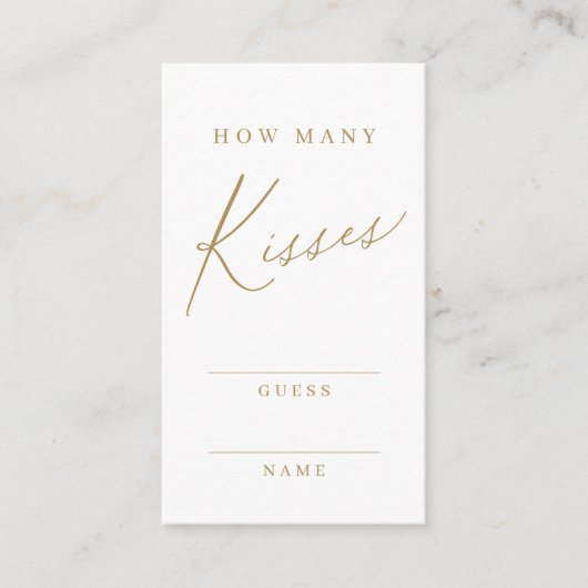 Gold minimum modern gokt hoeveel kussen je gebruik informatiekaartje (Voorkant)