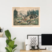 Gold Mining in Californië (0636A) Poster (Thuiskantoor)