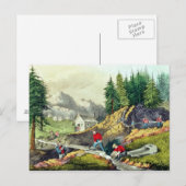 Gold Mining in Californië Briefkaart (Voorkant / Achterkant)