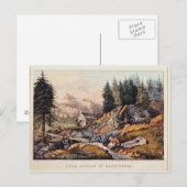Gold Mining in Californië Briefkaart (Voorkant / Achterkant)