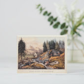 Gold Mining in Californië Briefkaart (Staand voorkant)