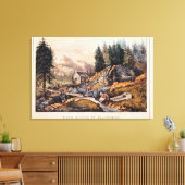 Gold Mining in Californië Canvas Afdruk (Insitu (Woonkamer))