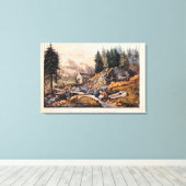 Gold Mining in Californië Canvas Afdruk (Insitu (Houten vloer))