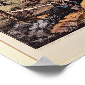 Gold Mining in Californië Poster (Hoek)