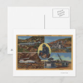Gold Mining in Californië - Quarz, Dredge Briefkaart (Voorkant / Achterkant)