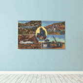 Gold Mining in Californië - Quarz, Dredge Canvas Afdruk (Insitu (Houten vloer))